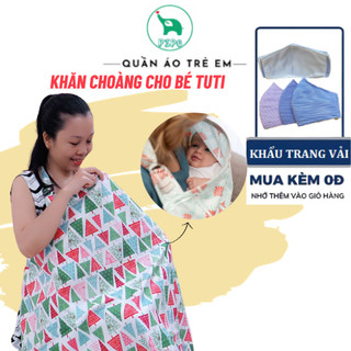 (PiPo) Khăn Choàng Cho Bé Tuti, Chống Nắng, Che Chắn Cho Bé Sơ Sinh