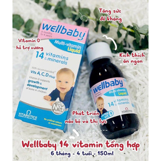 Vitamin tổng hợp Wellbaby cho bé từ 6 tháng tuổi