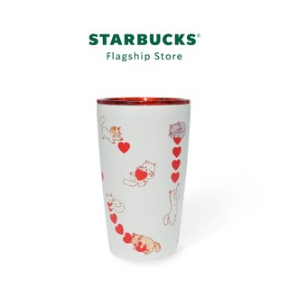 Bình starbucks giữ nhiệt 12oz ss cats with playing hearts
