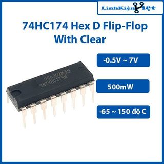 Chíp 74HC174 Hex D Flip-Flop with Clear DIP16