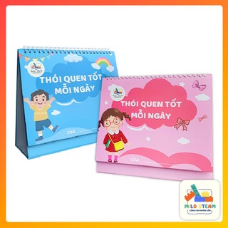 Bộ Lịch Thói Quen Tốt Mỗi Ngày - Sổ tay rèn luyện kỷ luật tự giác [ Milo Steam ]