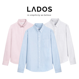 Áo sơ mi nam dài tay sọc vải oxford cao cấp LADOS-8126 thời trang trẻ trung, có túi