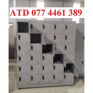 Tủ sắt locker đựng đồ riêng cho nhân viên văn phòng tủ locker ngăn khóa có chìa đầy đủ như hình100%-giao nhanh