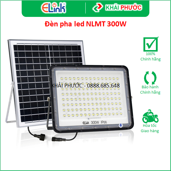 Đèn led pha năng lượng mặt trời NLMT Solar 300W IP66 ELINK EDPS3 EDPS3-30060 - KHẢI PHƯỚC ELECTRIC