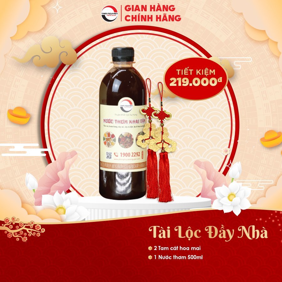 Combo Tài Lộc Đầy Nhà - Dây Tam Cát Hoa Mai Treo Xe, Ban Thờ- Phong Thuỷ Tam Nguyên - Chiêu Tài Lộc, Nạp Két Sắt Giữ Lộc