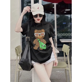 Áo Thun Nữ siêu cấp Form chuẩn Kenzia Lady- Áo Phông Cổ Tròn Tay Ngắn  Basic Cotton 100%  - KA5233