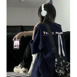 Focus local brand vintage xanh đậm áo thun kiểu nữ bigsize cổ tròn unisex áo phông ulzzang 100%cotton