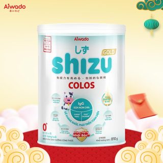 Sữa bột aiwado shizu colos gold 0+ 810 gram - sữa mát giúp trẻ đề kháng khỏe & phát triển toàn diện.