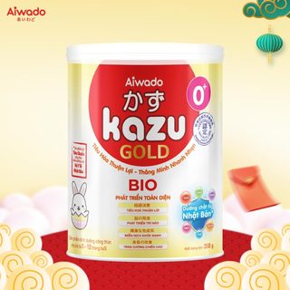 Sữa bột Aiwado Kazu Bio Gold 0+ 350 gram  - Sữa mát tiêu hoá giúp bé Tiêu Hóa Tốt