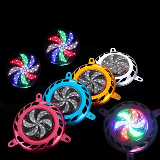 Đèn led trang trí xe máy gắn nắp quạt xe máy