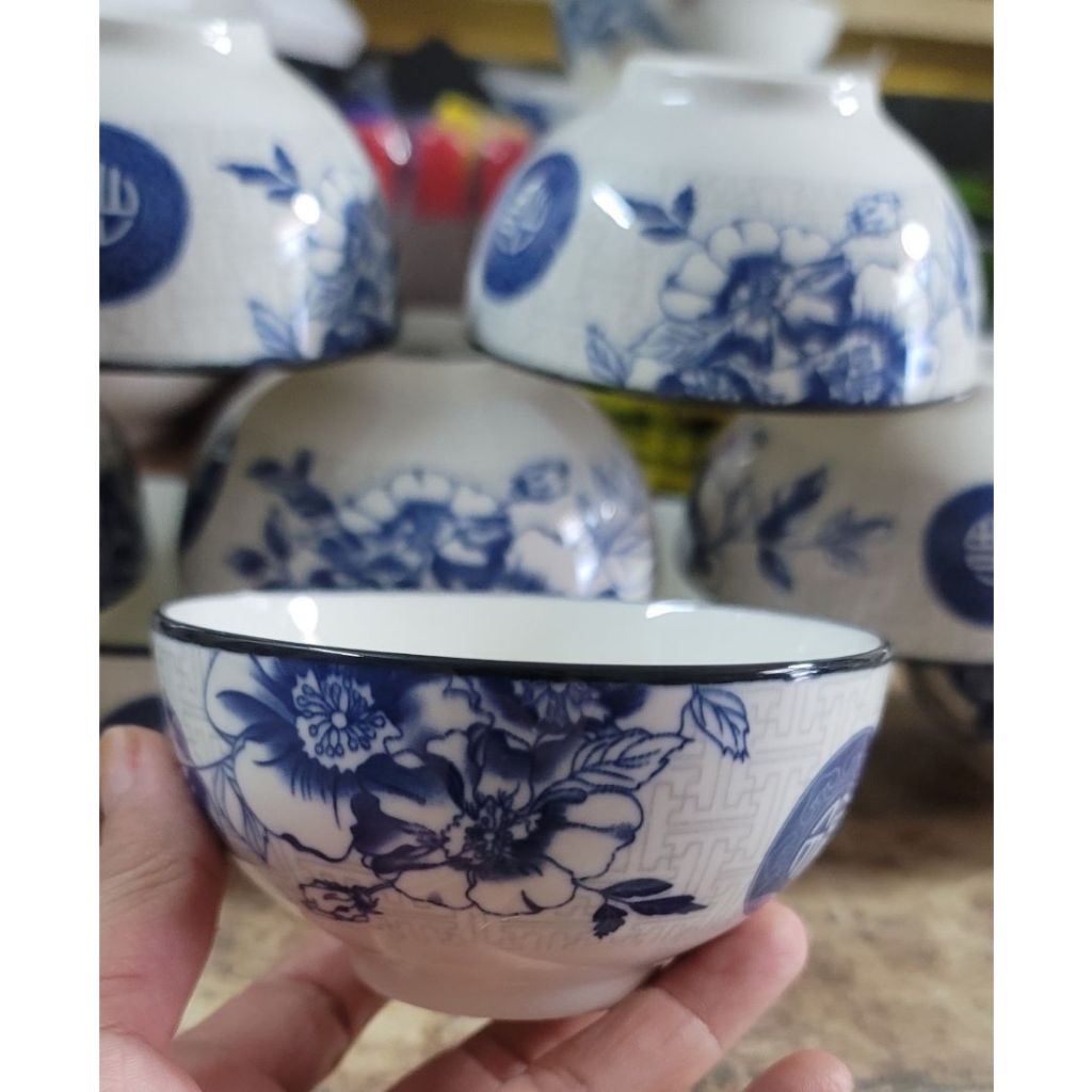 Bộ 5 chén nhỏ gốm sứ 4D - Đựng nước mắm , nước tương – Nhiều mẫu , dễ lựa chọn
