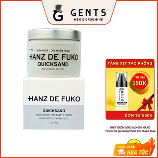 Sáp vuốt tóc nam Hanz De Fuko Quicksand 56g chính hãng