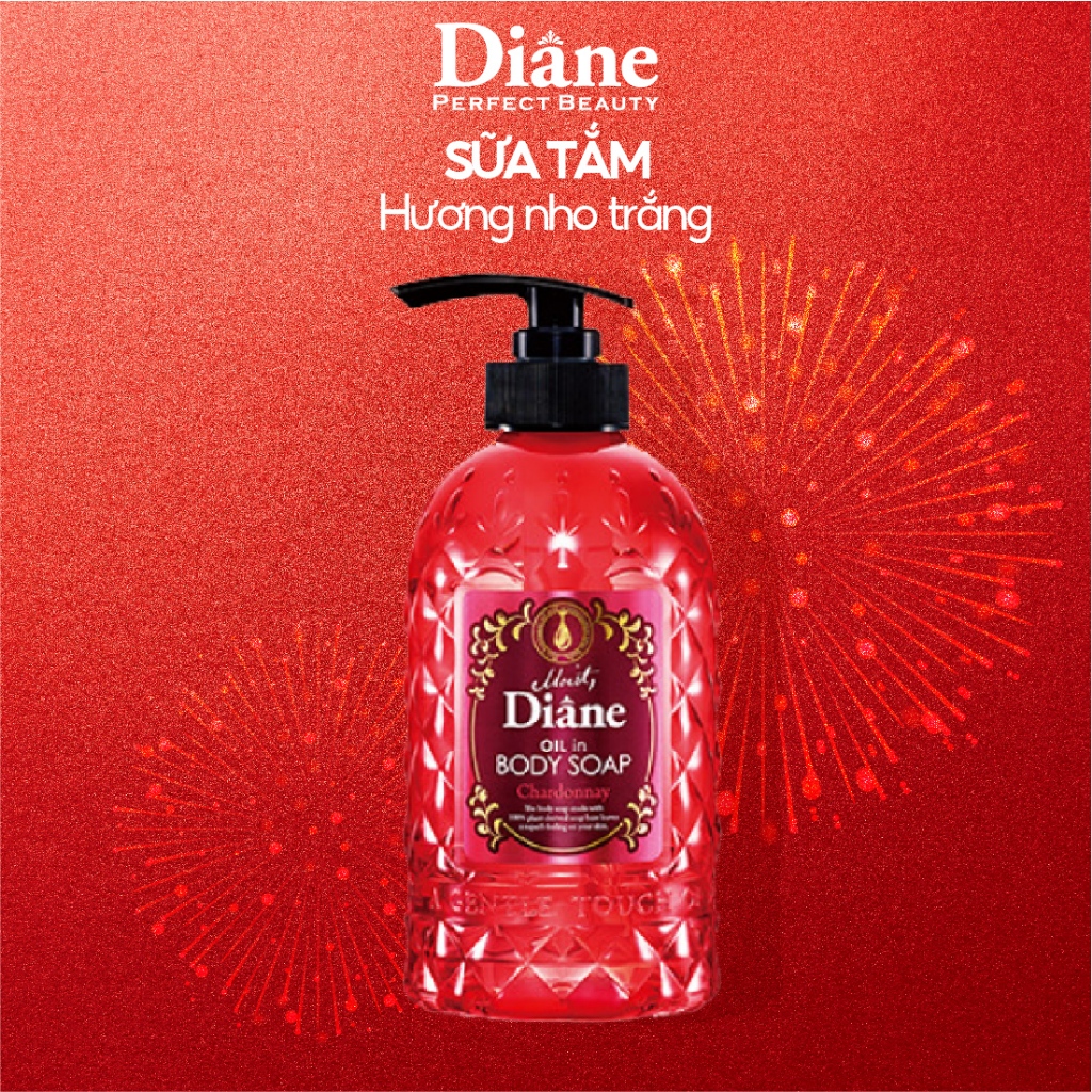 Sữa tắm tinh dầu hương nho trắng Dưỡng ẩm và Sáng mịn da Moist Diane Oil in Body Soap Chardonnay- 500ml
