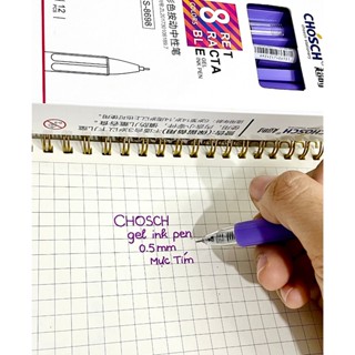 Hộp 12 Cây Bút Gel Nước CHOSCH CS-8698 Ngòi 0.5mm Viết Chữ Đẹp
