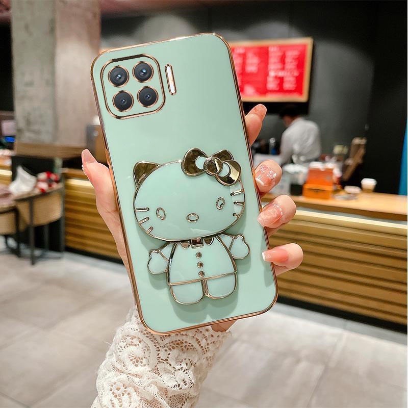 ốp lưng oppo A93 Ốp Điện Thoại TPU Silicon Mềm Chống Rơi Hình Mèo 3D Có Giá Đỡ Cho oppo a93
