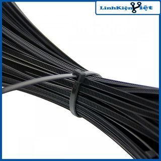 Gói 250PCS dây thít đen 5X250mm
