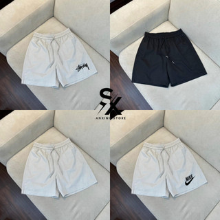 Quần short Nike Mlb Stussy thể thao cao cấp chất dù gió thoáng mát chuẩn unisex quần đùi nam basic form trên đầu gối