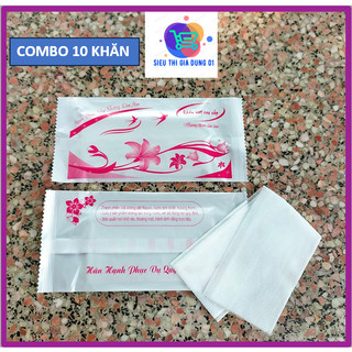 Combo 10 khăn lạnh cao cấp - khăn ưót tiện lợi