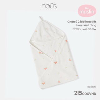 Chăn ủ, khăn đa năng có mũ vải nu xô nous mềm mại cho bé chính hãng