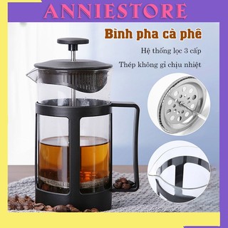 Bình pha cafe Bình pha trà 350/600/800ml Bình pha cà phê tiêu chuẩn Pháp Thân thủy tinh