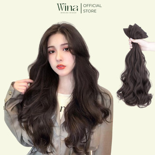 Tóc Kẹp Nối 3 Tép WINA Xoăn Dài 45cm - 60cm [ Tóc Sợi Tơ Chịu Nhiệt ]