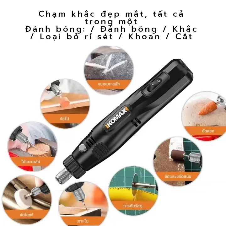 Máy mài khắc mini cầm tay cao cấp, bút khắc đa năng, mũi khoan, mài đánh bóng-mini máy đánh bóng