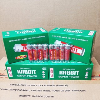 1 đôi pin con thỏ aa 1.5v
