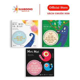 Sách Ehon - Set 3 cuốn Moi Moi và những người bạn - Dành cho trẻ từ 0-2 tuổi
