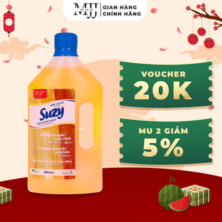 Nước lau sàn gỗ và đồ gỗ SUZY 1L - thành phần HỮU CƠ, chất lượng NHẬT BẢN