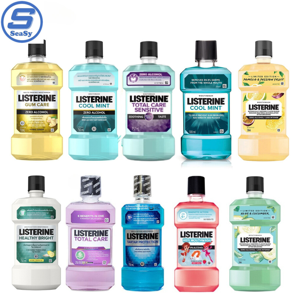 Nước Súc Miệng Listerine Cool Mint Giúp Răng Trắng Sáng Và Diệt Khuẩn giúp