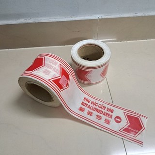 Cuộn rào công trình , Cuộn rào an toàn, Băng rào công trình, Cuộn dây rào cảnh báo - 5 cuộn