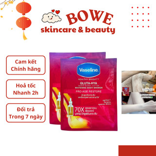 Kem Tắm Trắng Da Vaseline Thái Lan Whitening Body Shower 120gr Dạng gói