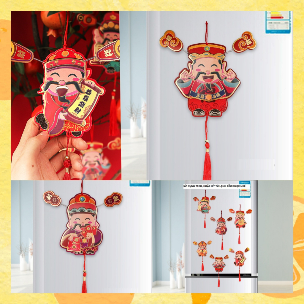 PHỤ KIỆN TẾT - TRANG TRÍ TẾT ÔNG THẦN TÀI MAY MẮN KN03