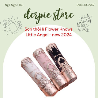 Son thỏi lì, mướt Flower Knows Little Angel Lipstick Matte - thần tình yêu Cupid, BST new 2024