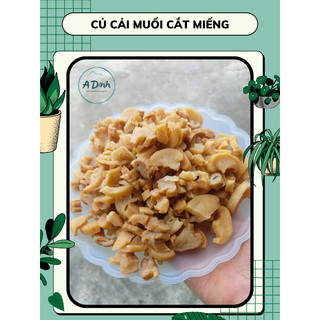 Củ cải muối cắt miếng nhà làm, giòn ngon, không mặn, đóng túi zip tiện lợi - Orihome