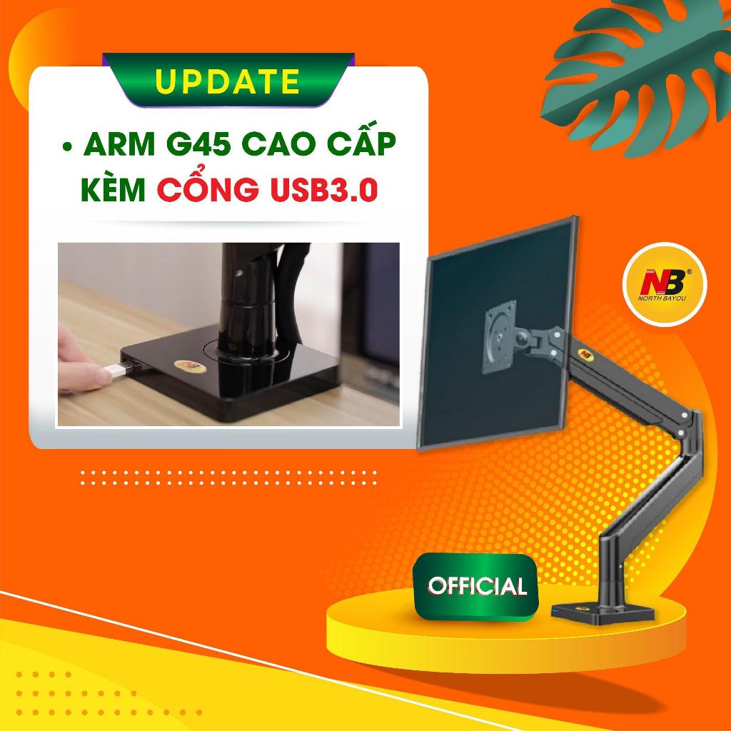 [Update] Arm G45 CÓ CỔNG USB dành cho màn từ 22 - 40 inch Giá treo màn hình máy tính Arm màn hình No