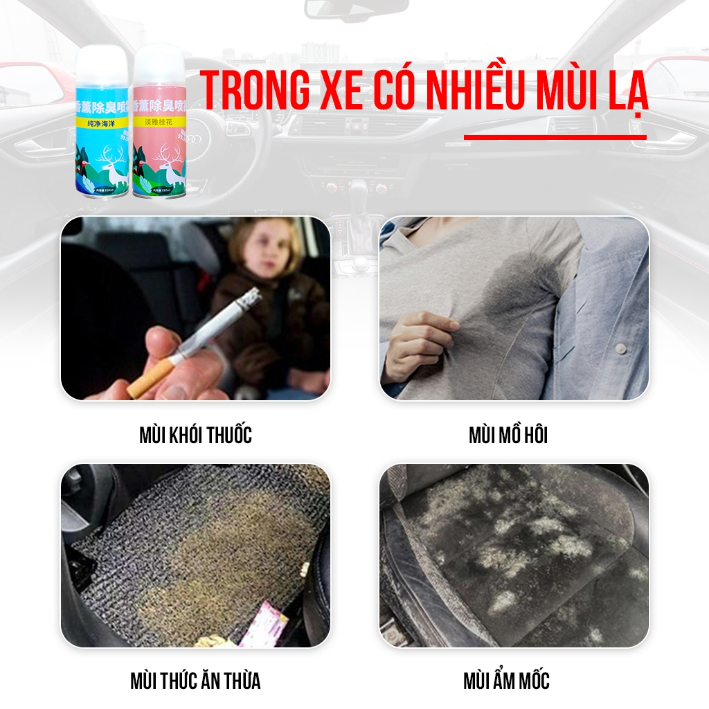 024 Chai Xịt Khử Mùi và Khử Trùng Máy Lạnh Ô Tô BAFU Nhiều Mùi Hương Lưu Lâu | BigBuy360 - bigbuy360.vn