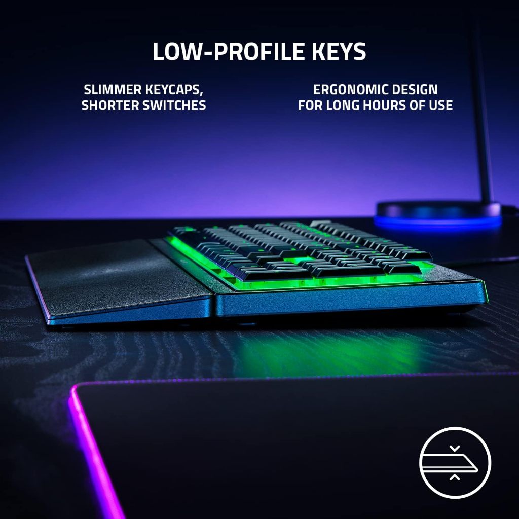 Bàn Phím Gaming Razer Ornata V3 X Có Dây | Full Size | Low-Profile Keycap | Keycap Phủ UV | Silent Membrane | Led Đơn | BigBuy360 - bigbuy360.vn