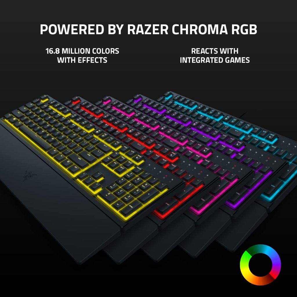 Bàn Phím Gaming Razer Ornata V3 X Có Dây | Full Size | Low-Profile Keycap | Keycap Phủ UV | Silent Membrane | Led Đơn | BigBuy360 - bigbuy360.vn