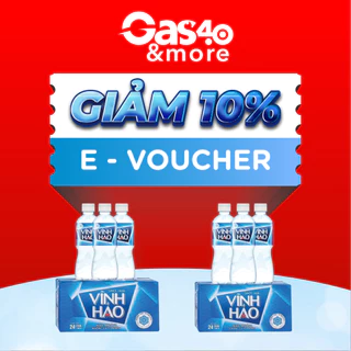 [E-Voucher] Gas4.0 &more – Ưu đãi 10% cho sản phẩm thùng nước khoáng Vĩnh Hảo