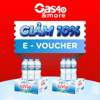[E-Voucher] Gas4.0 &more – Ưu đãi 10% cho sản phẩm thùng nước Lavie
