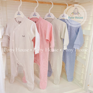 Body Liền Tất Baru Baby Nỉ Thu Đông Bộ Liền Cho Bé Trai Bé Gái Sơ Sinh (Size 0-3M Đến 3-6M)