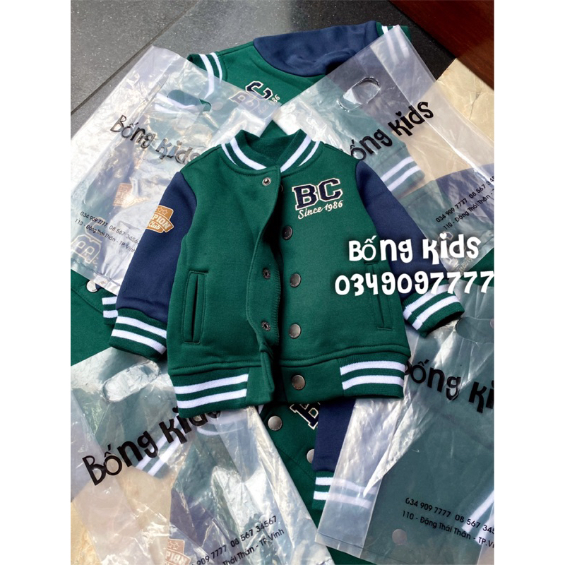 Áo Bomber Bé Trai Thêu BC Xanh Rêu BabyClub C&A