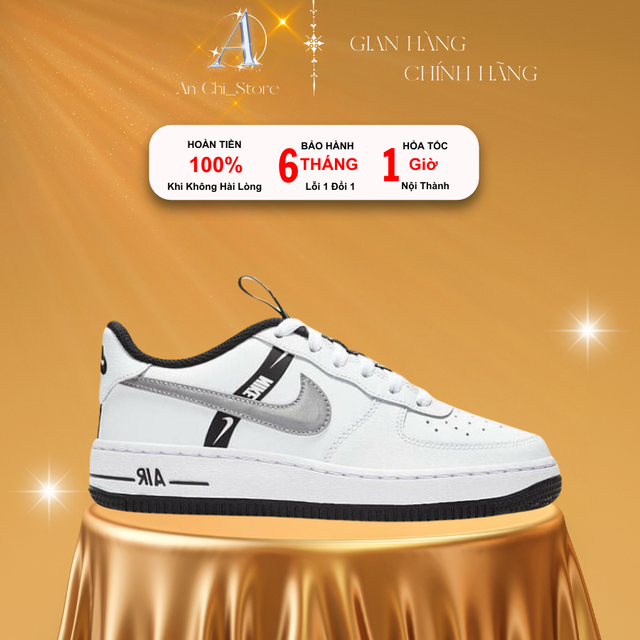 Giày_Nike Air Force 1 tích phản quang Bản Cao Cấp Chất Liệu Da Sịn Cực Đẹp, Giày AF1 Nam Nữ Hottrend