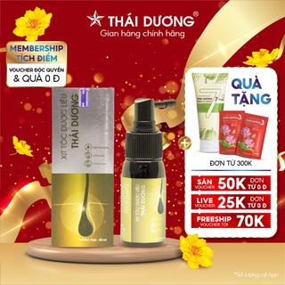 Xịt mọc tóc dược liệu Thái Dương 30ml xịt dưỡng dày tóc, chắc khỏe- Sao Thái Dương