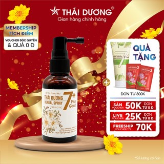 Xịt mọc tóc dược liệu Thái Dương 7 Gold 60ml - Sao Thái Dương
