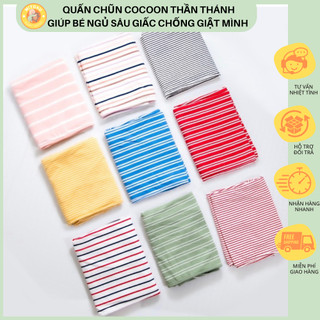 Quấn chũn Cocoon thần thánh giúp bé ngủ sâu giấc chống giật mình, Chũn quấn chất vải mỏng co dãn 4 chiều