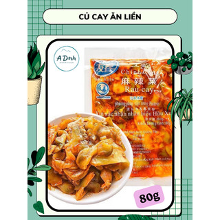 Rau củ cay ăn liền gói nhỏ 80g, củ cay gói
