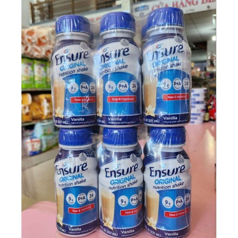 Sữa Ensure Original Pha Sẵn Hương Vani Lốc 6 Chai