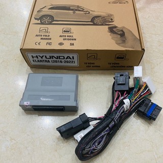 Thiết bị tự động lên xuống kính Elantra 2016 đến 2021, auto 1 chạm, hé kính 3cm, chống kẹt cửa ( tặng kèm thanh cậy nhựa